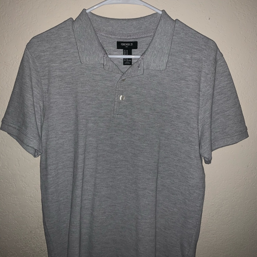 Forever 21 gray Men’s Polo T-Shirt